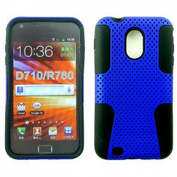 Samsung Galaxy S2 / D710 Mesh Hybrid Case (Blue-Black)